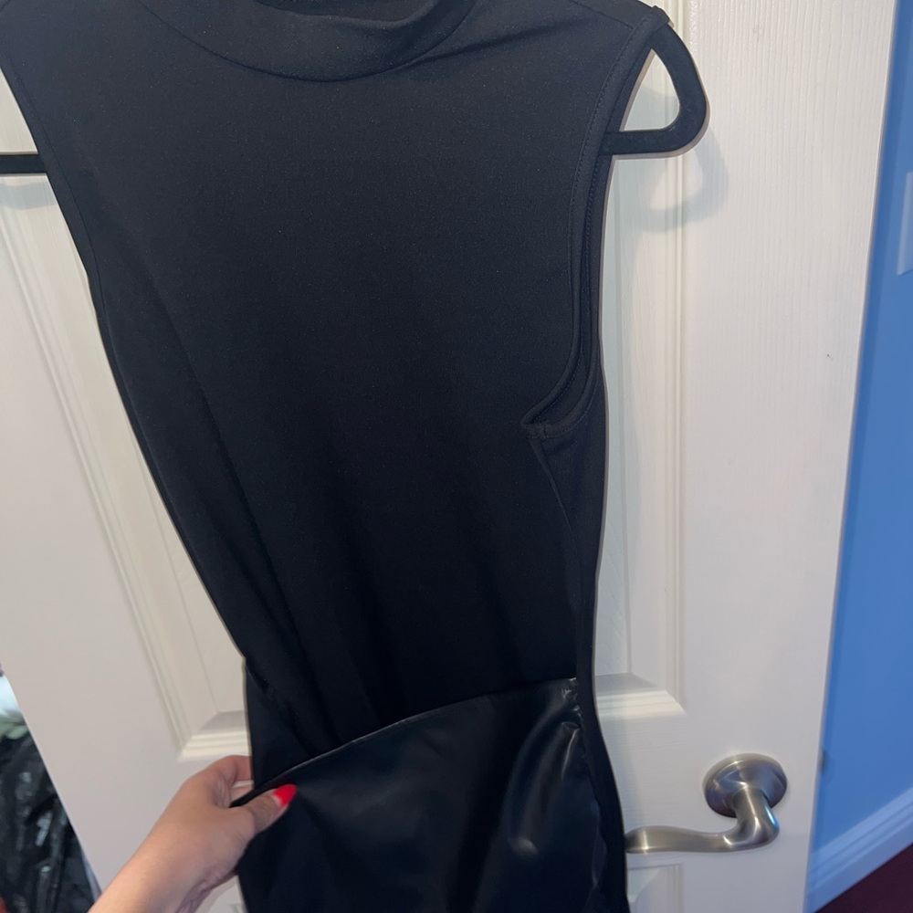 Commense Black Backless Dress